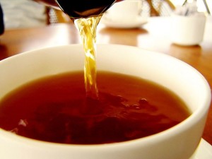 Black Tea pouring